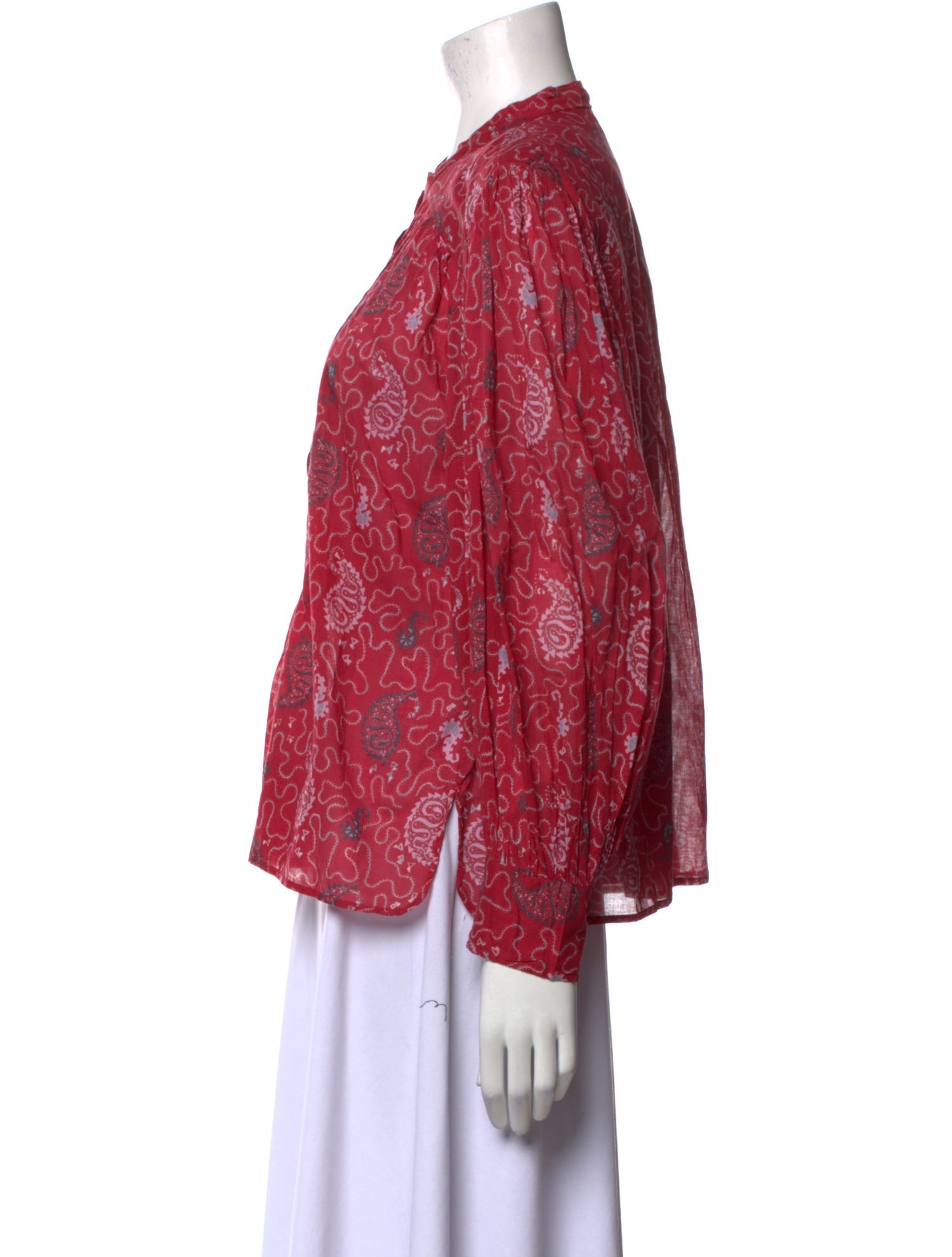 Étoile Isabel Marant Printed Mock Neck Blouse